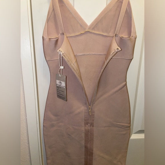 NWT meilun bodycon dress light pink - Picture 5 of 8